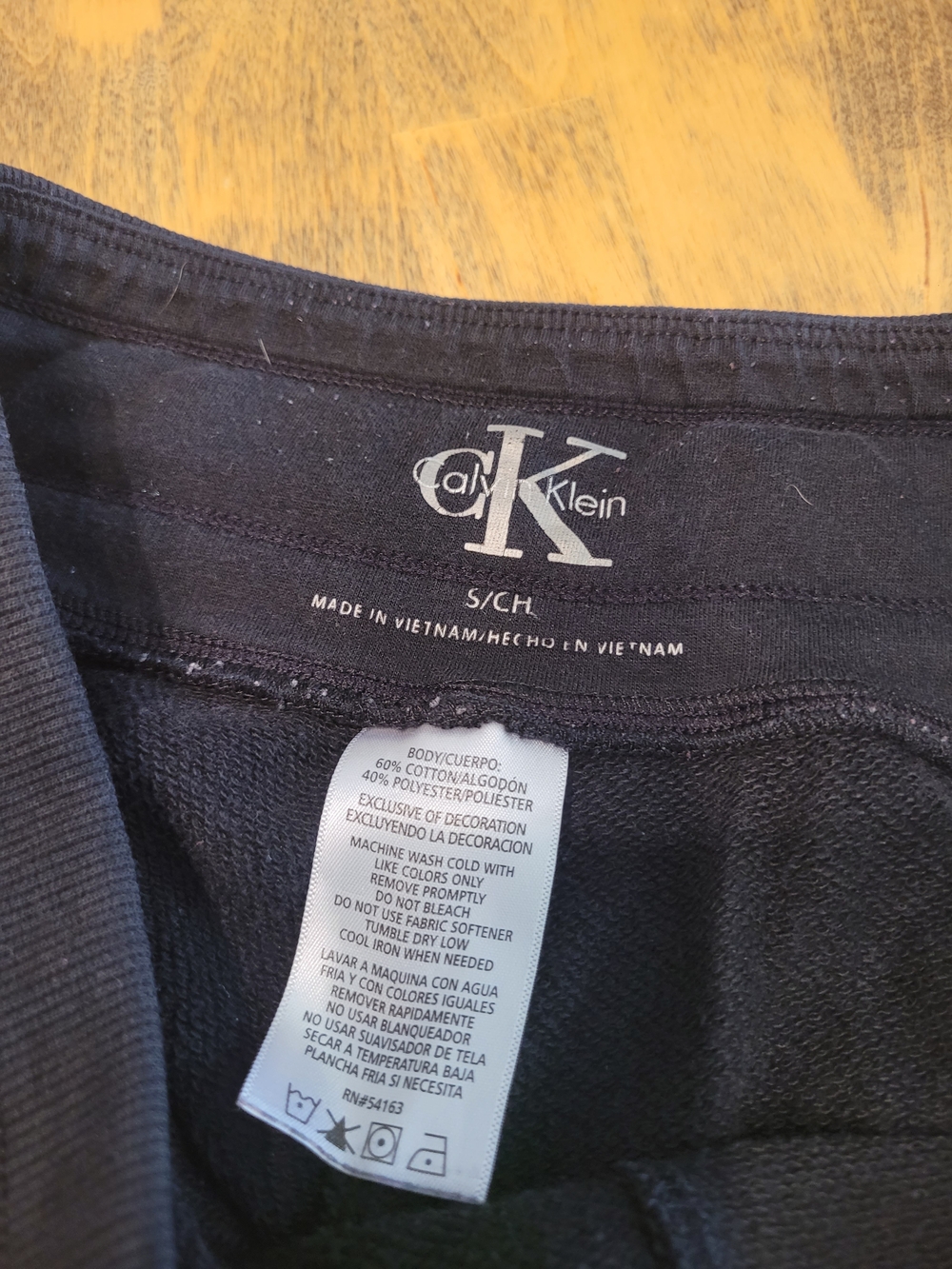 Calvin Klein Black Cotton Blend Ribbed Tank
